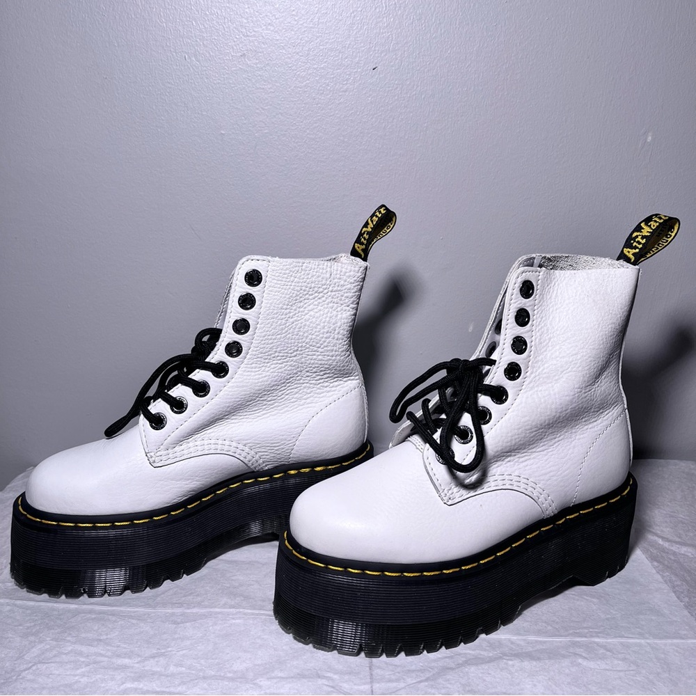 Doc Martens White Platform 1460 Pascal Max Platform